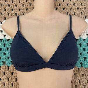 NEW ROXY Blue Triangle Bra Bikini Swim Top sz XS